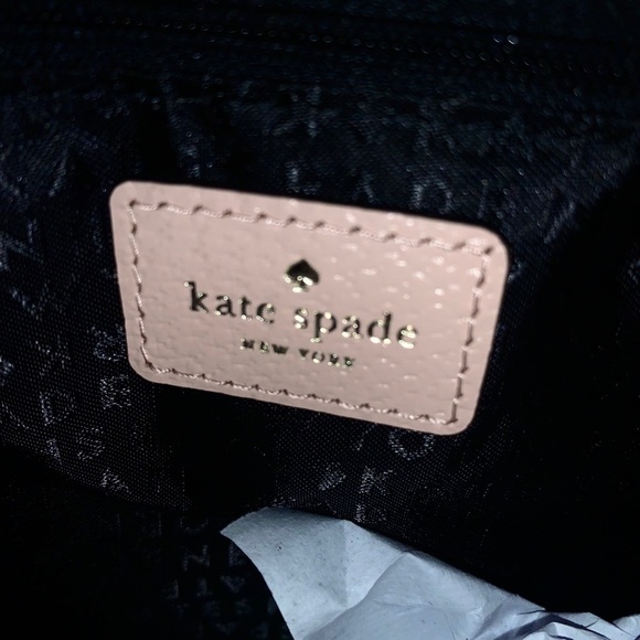 Kate Spade Grand Street Sadie Leather Tote Pink & Black - Picture 6 of 12